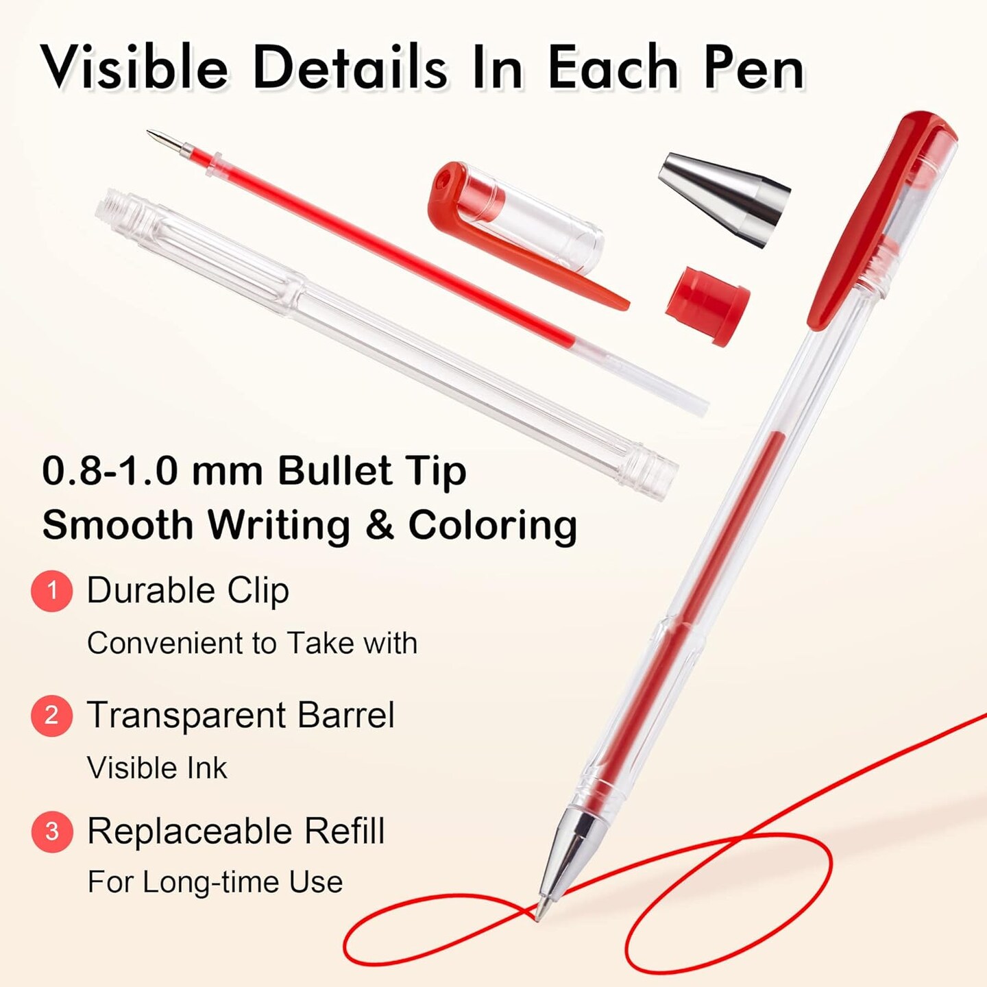 120 Unique Colors (No Duplicates) Gel Pens Set for Adult Coloring Books Art Markers