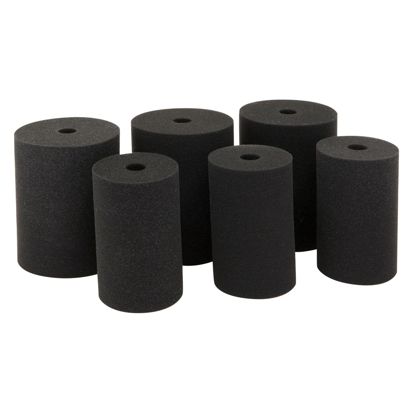 Foam Cup Turner Inserts for 10 oz to 40 oz Tumblers (Black, 6 Pack)