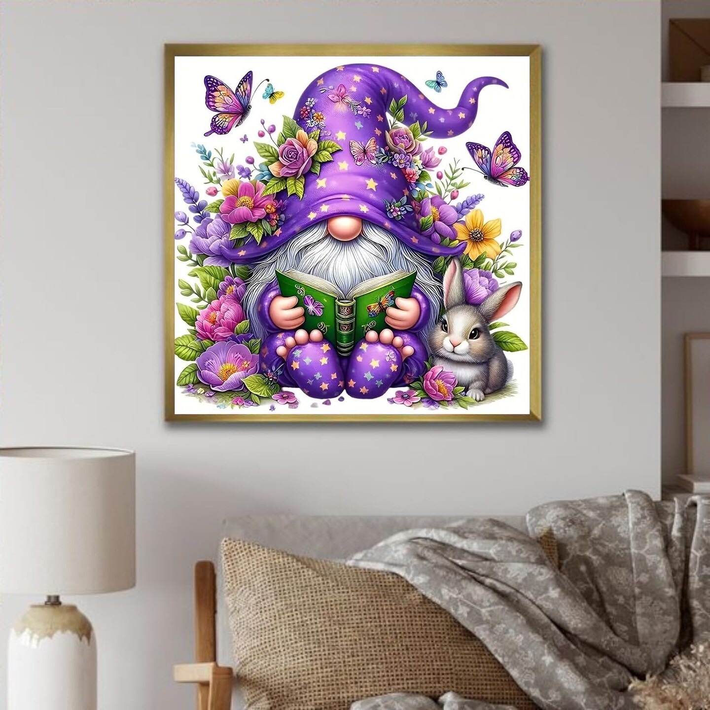 gnome Diamond Art Kits for Adults,5D Diamond Painting DIY Book gnome Diamond Art Diamond Painting Kits for Adult
