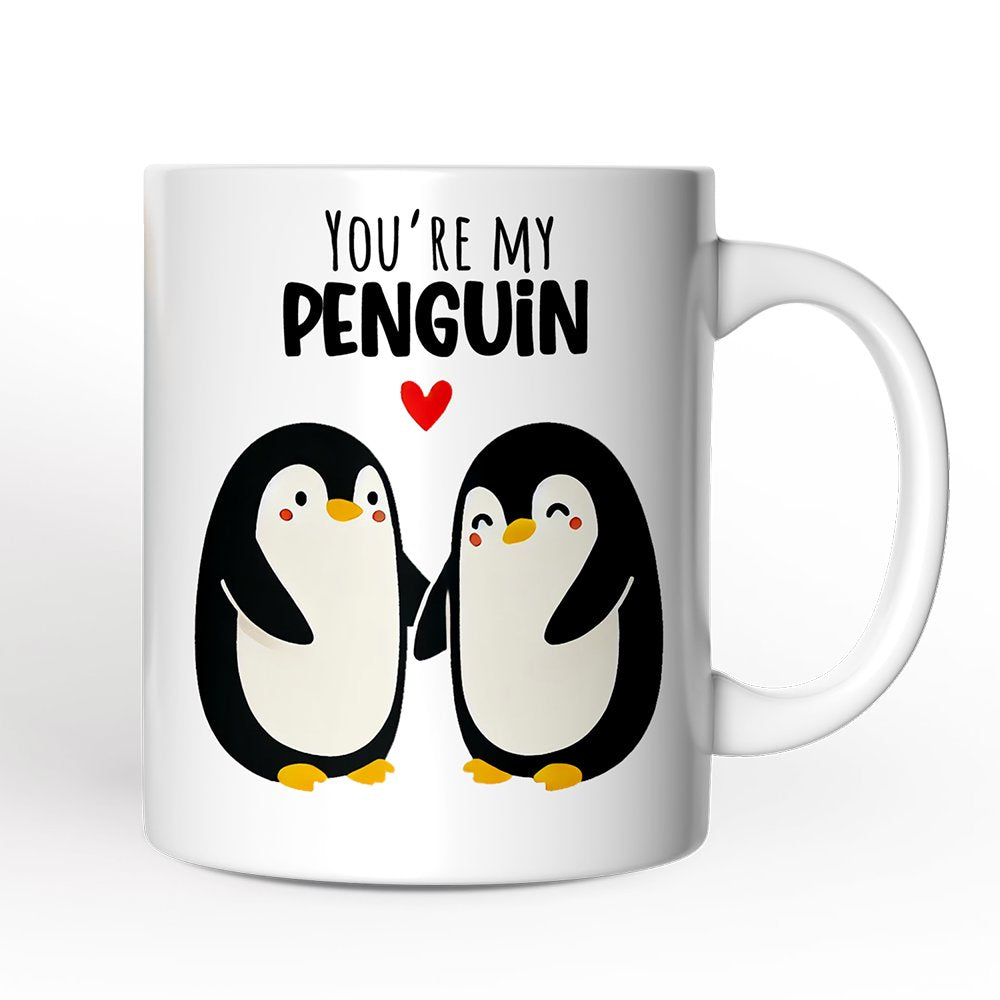 You're my Penguin Mug for Couple, Mate for Life Adorable Penguin Lover Gift