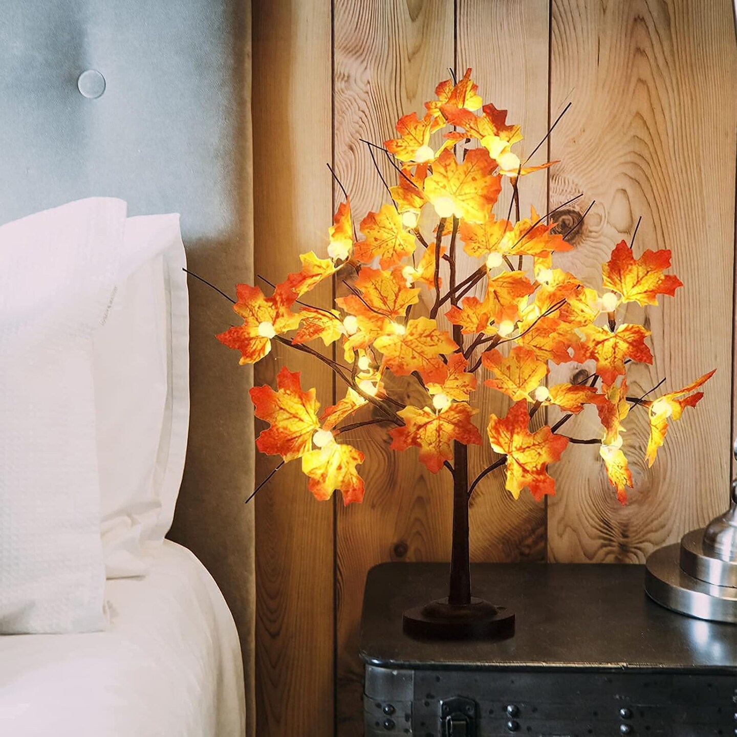 Maple Tree Light for Fall Thanksgiving Decor(Warm White)