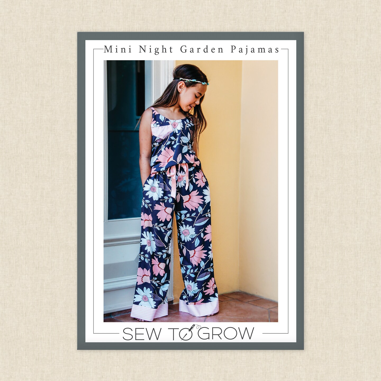 Mini Night Garden Pajama Set (stg 8811) | Sew To Grow | Sewing Pattern