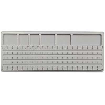 John Bead Gray Plastic Rectangle Designer Bead Board