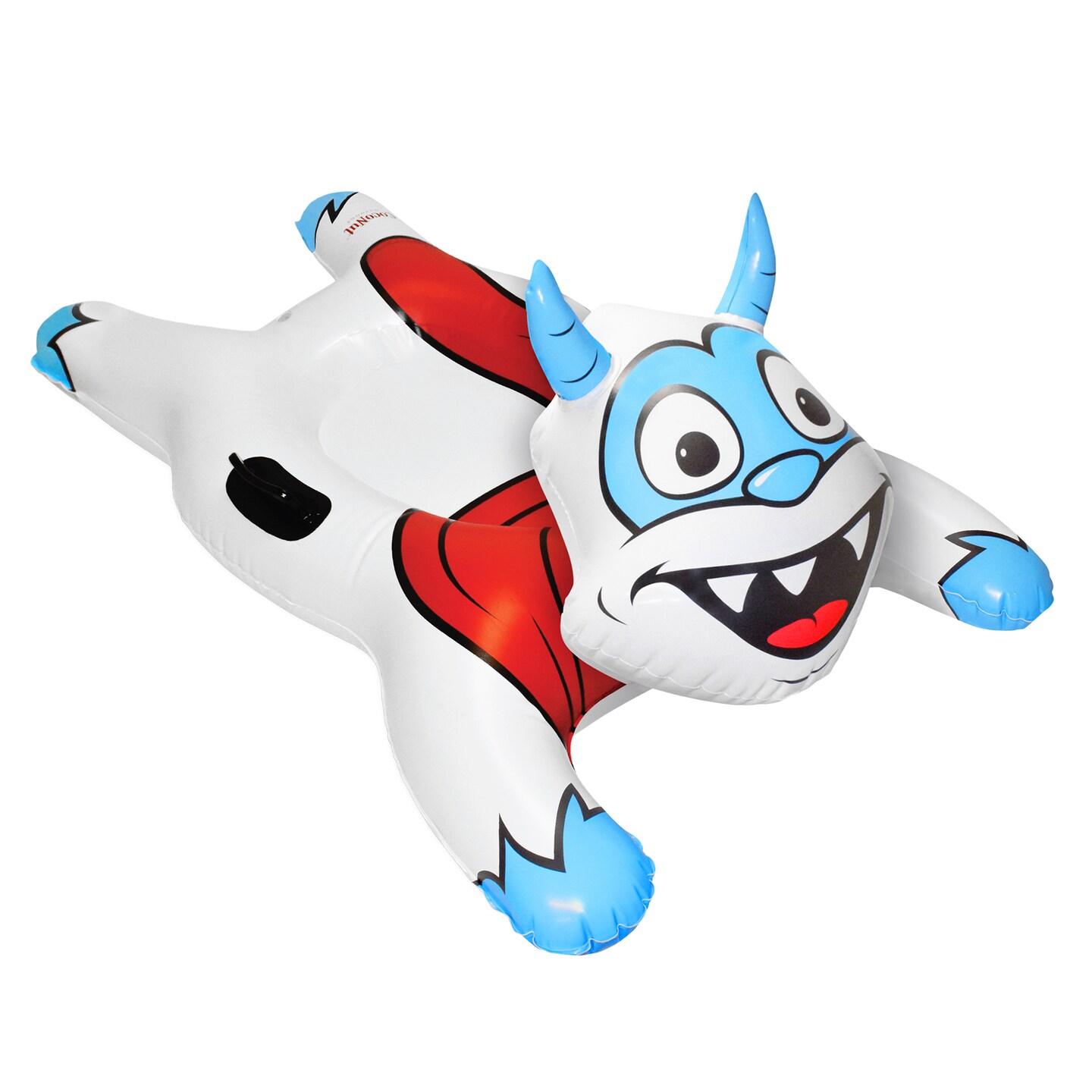 CocoNut Outdoor: Yeti Racer - 54x36&#x22; Snow Sled - Character Shaped Inflatable Winter Tobaggan, Cold Resistant PVC, 200lb Cap, Kids-Teens-Adults 8+