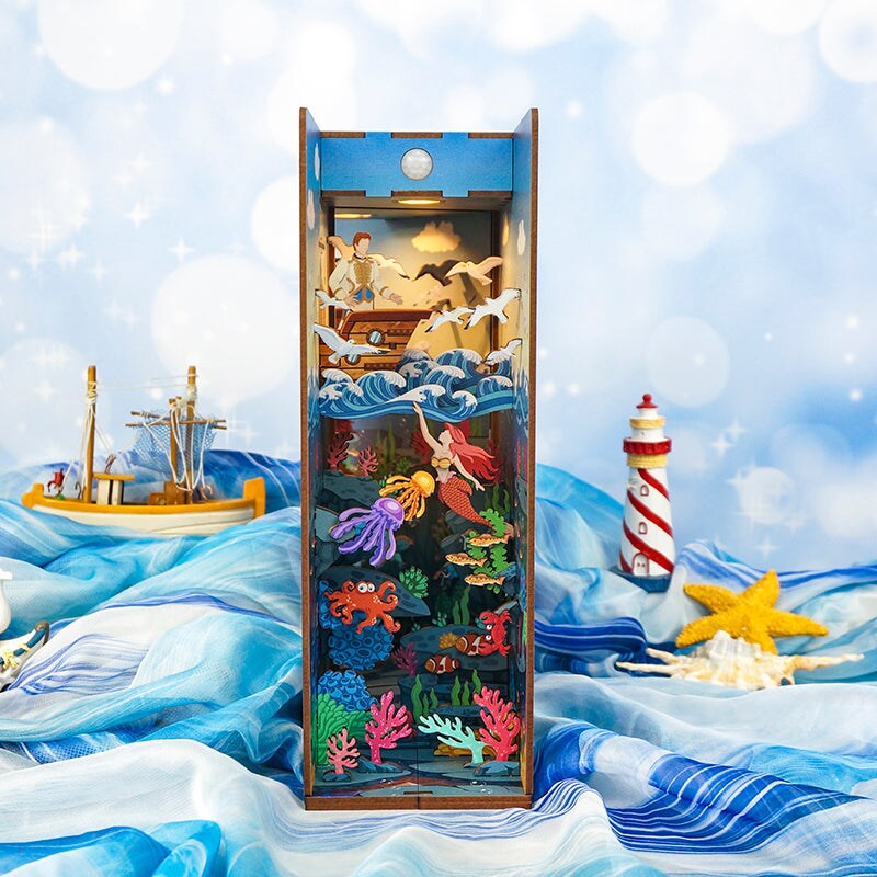 DIY Miniature Book Nook Kit | Mermaid Story
