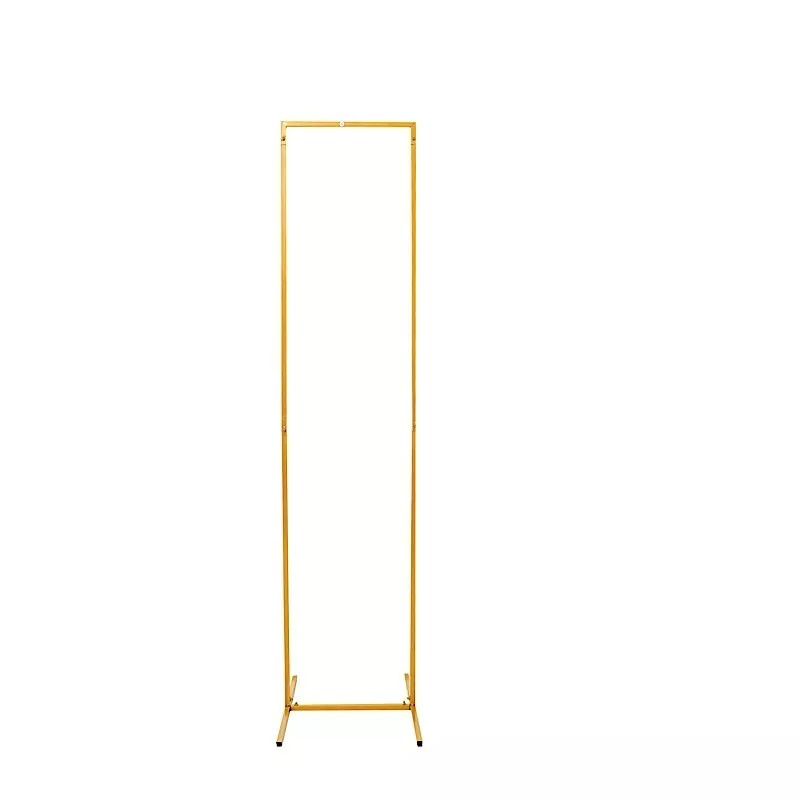 5 ft Gold Rectangular Metal Floral Display Frame Wedding Backdrop Stand Party
