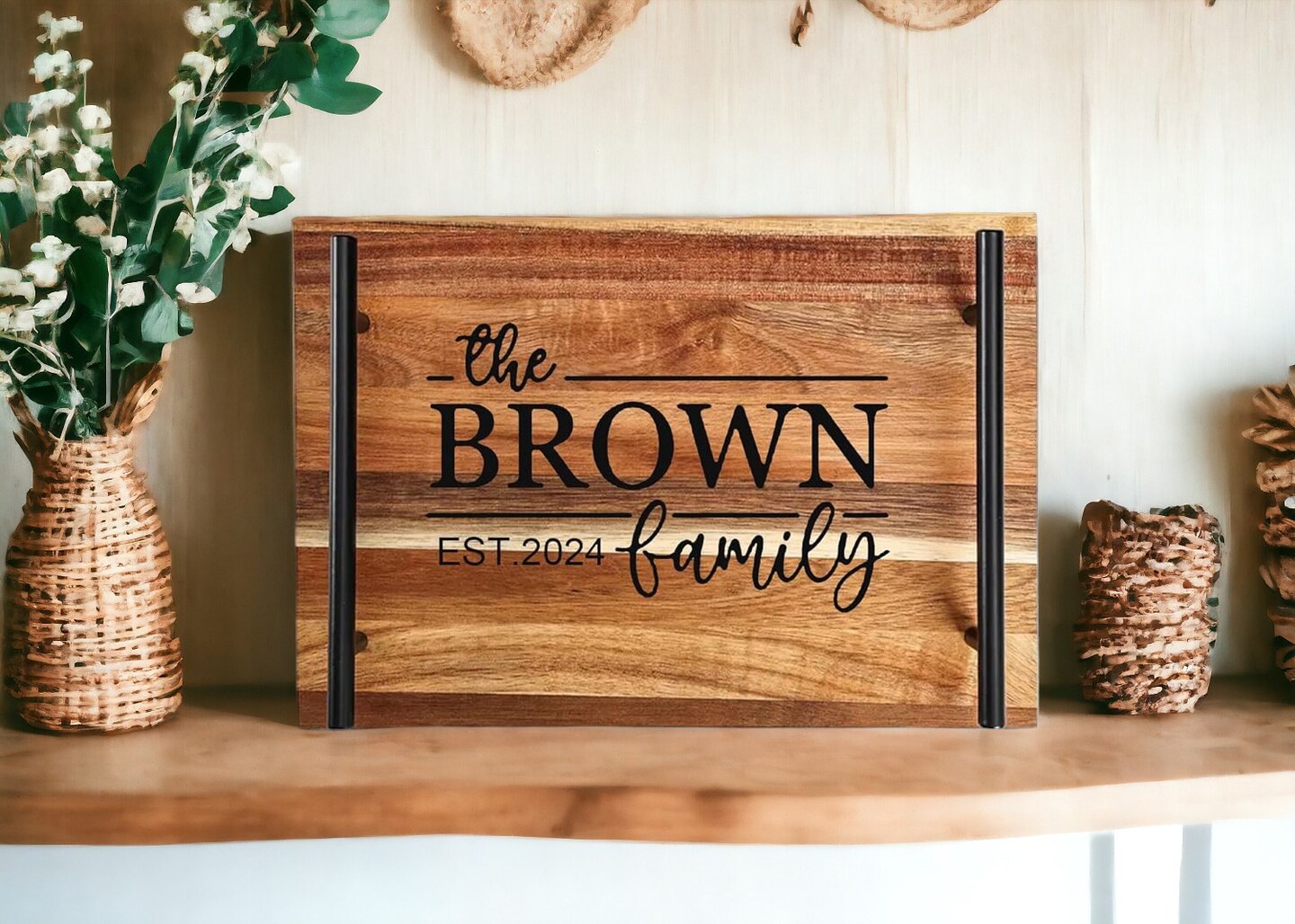 Reclaimed wood serving tray, Personalized Serving tray, Anniversary gift, wedding gift, Wine Serving Tray, wooden 2024 serving tray, Personalized