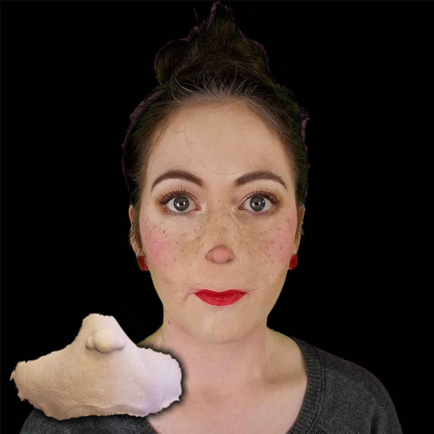 Mouse Rodent Nose Who Nose Foam Latex Prosthetic Mouse Rodent Nose Who Nose Foam Latex Prosthetic Hollywood Quality Halloween Costume Accessory