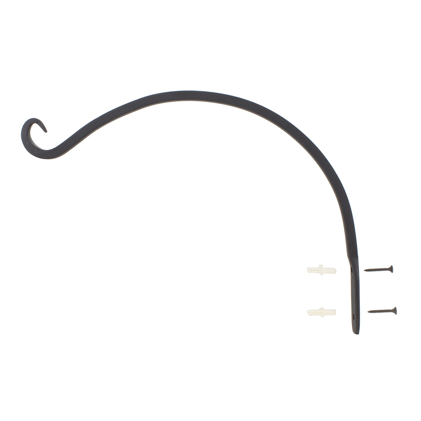 7Penn | Black Hanging Plant Bracket 14&#x201D; Inch Wall Plant Hanger Windchime Hanger