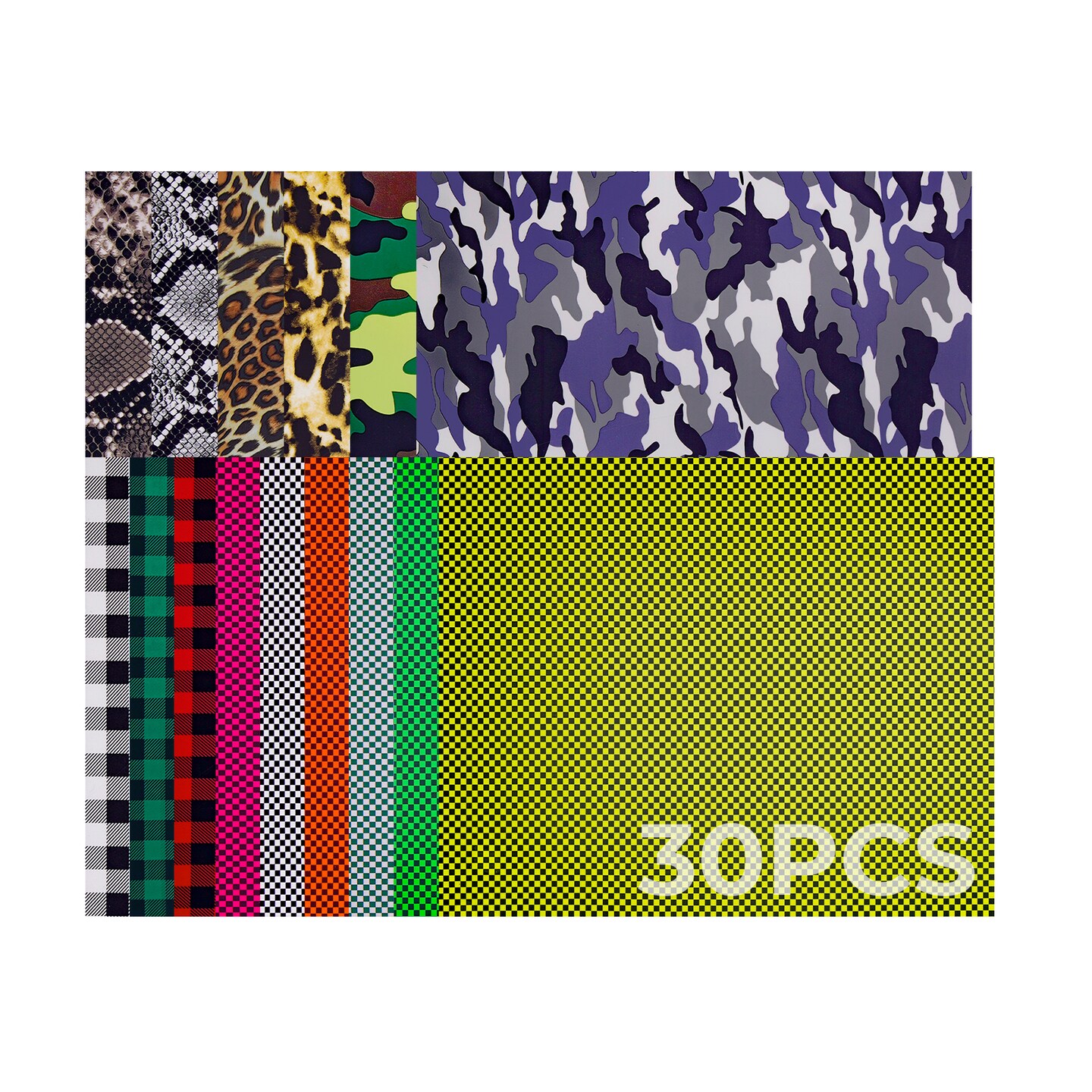 Patterned Heat Transfer Vinyl (30pcs)