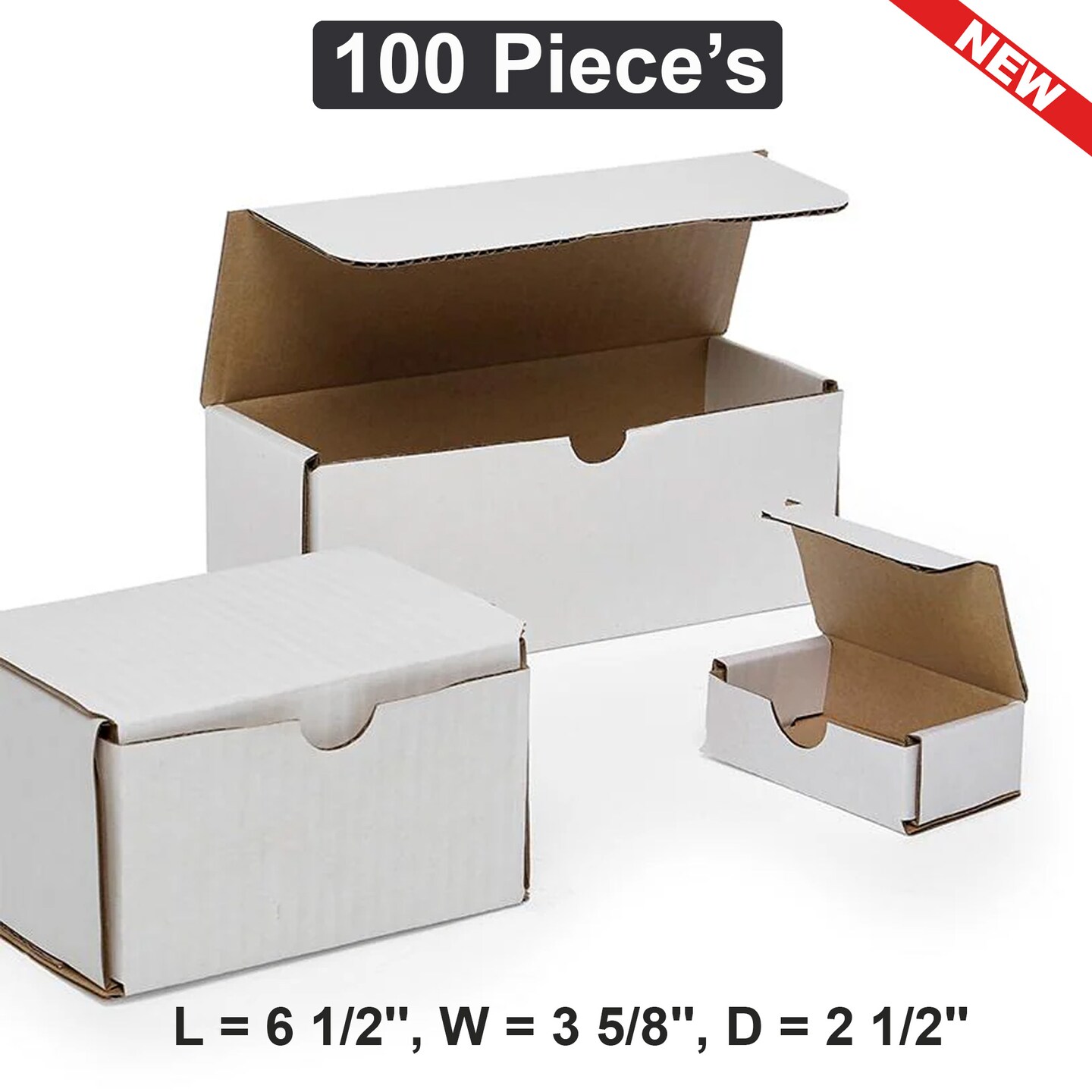 6 1/2'' x 3 5/8'' x 2 1/2'' Mailer Boxes Compact and Secure Shipping Solutions