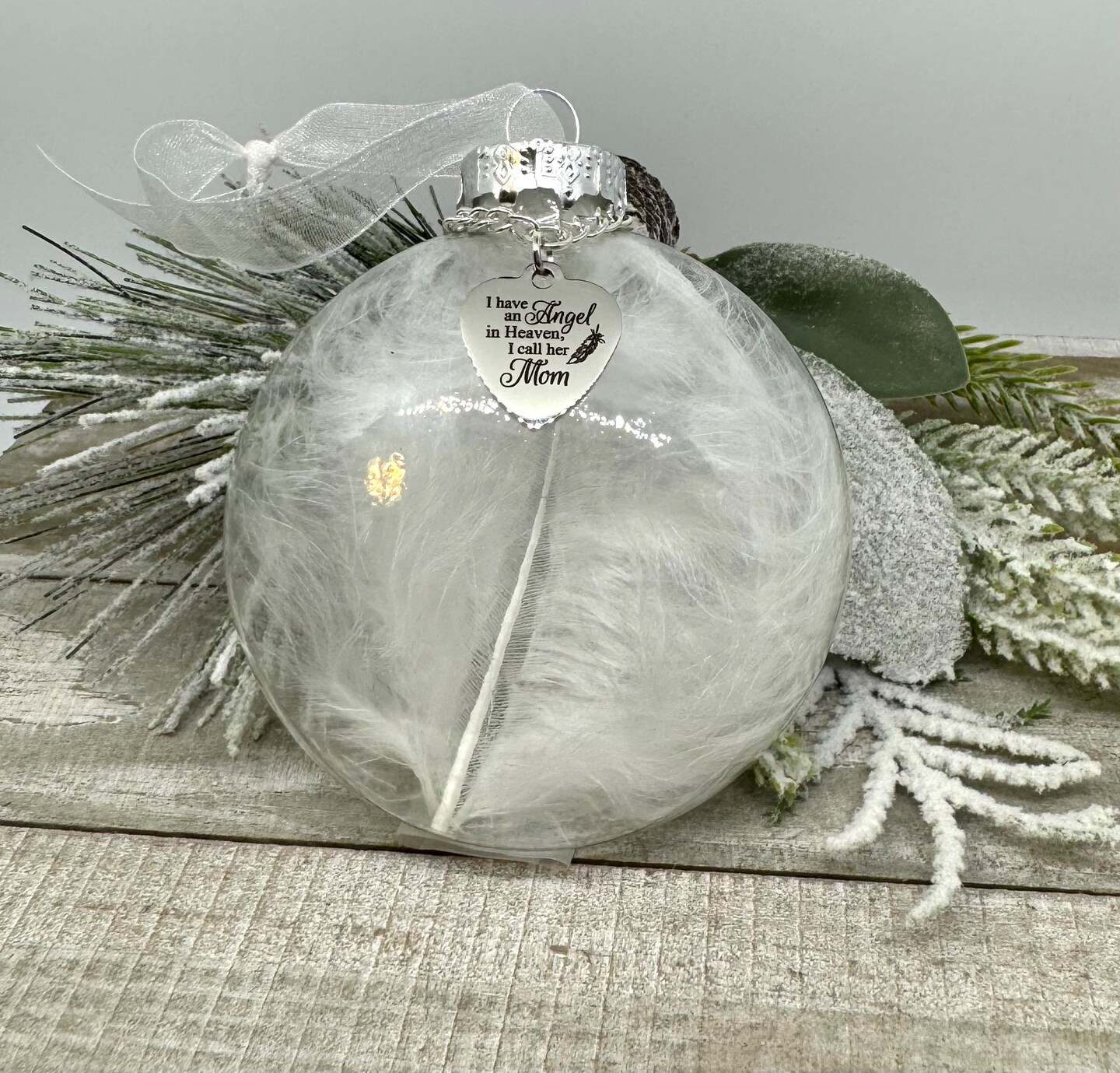 Mom Memorial Christmas Ornament, I Have an Angel in Heaven I Call