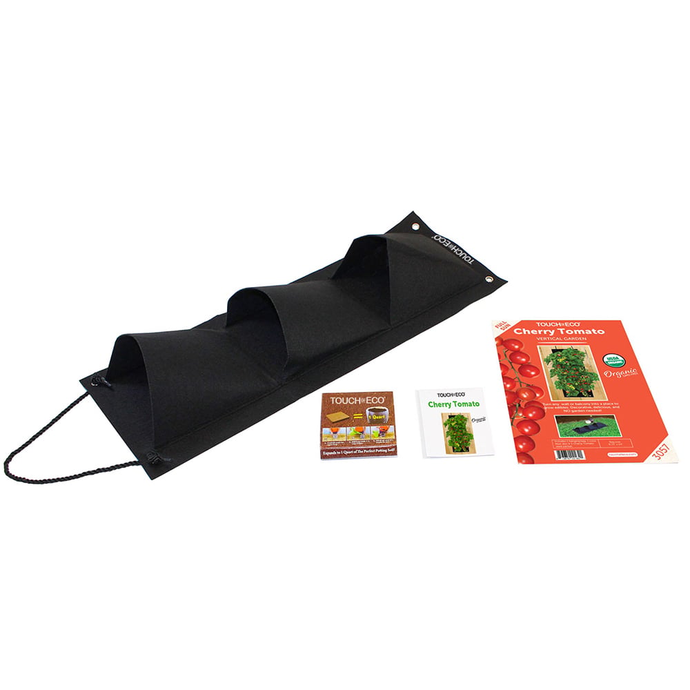 Organic Hanging Vegetable Garden Seed Kit With Soil Block 4 Options Non-Gmo