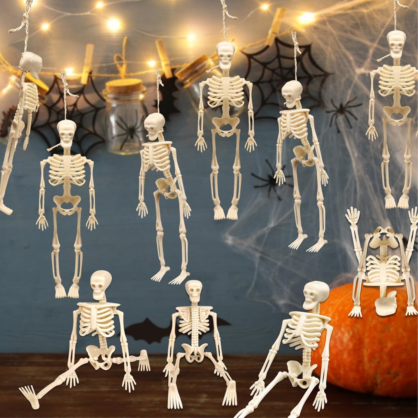 Mini Skeleton Halloween Decor