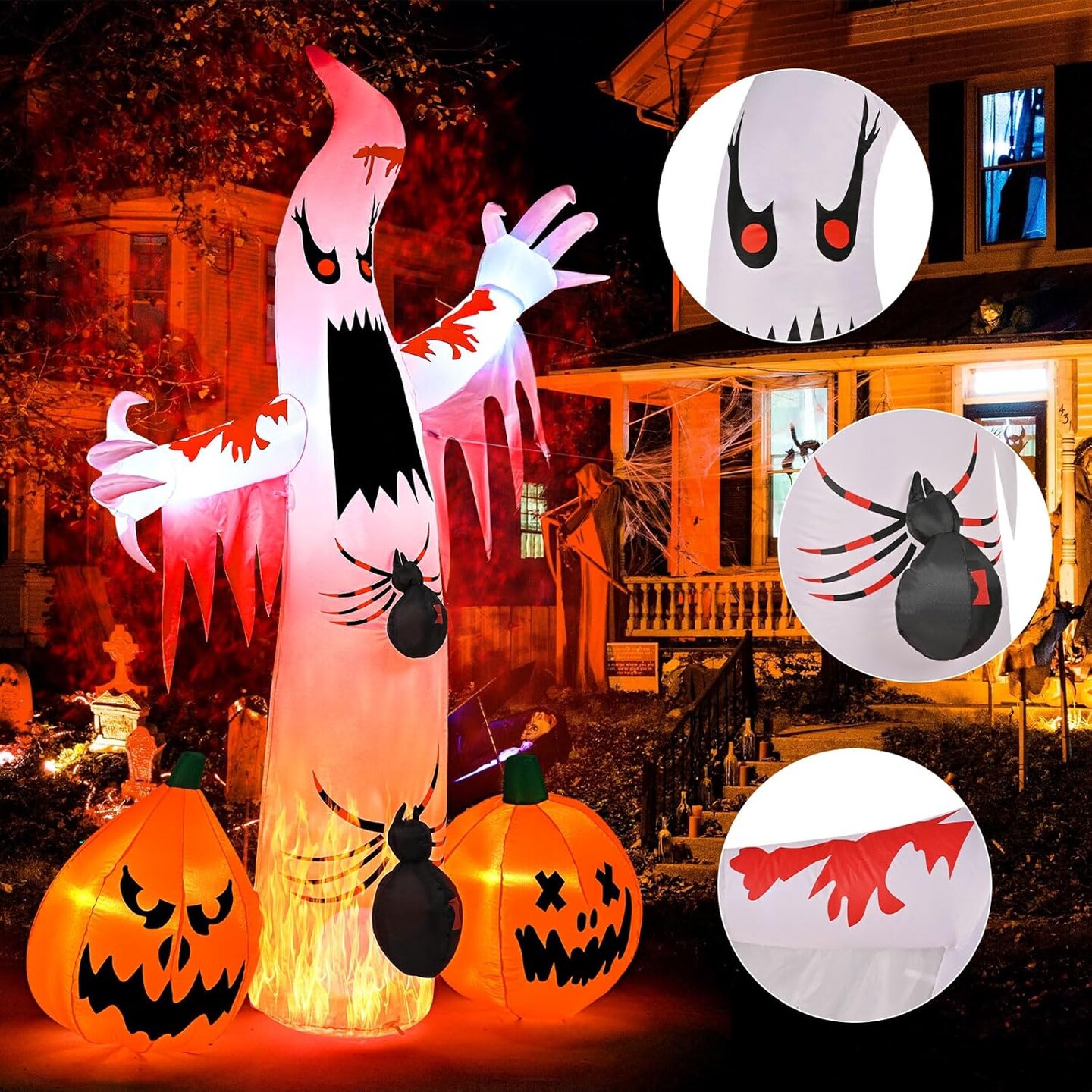 Halloween Inflatables Decorations Outdoor Ghost