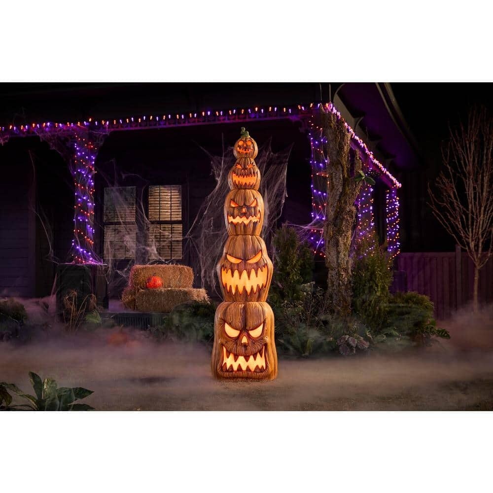 8.5 ft. Giant LED Jack Lantern Stack Halloween Decor Michaels