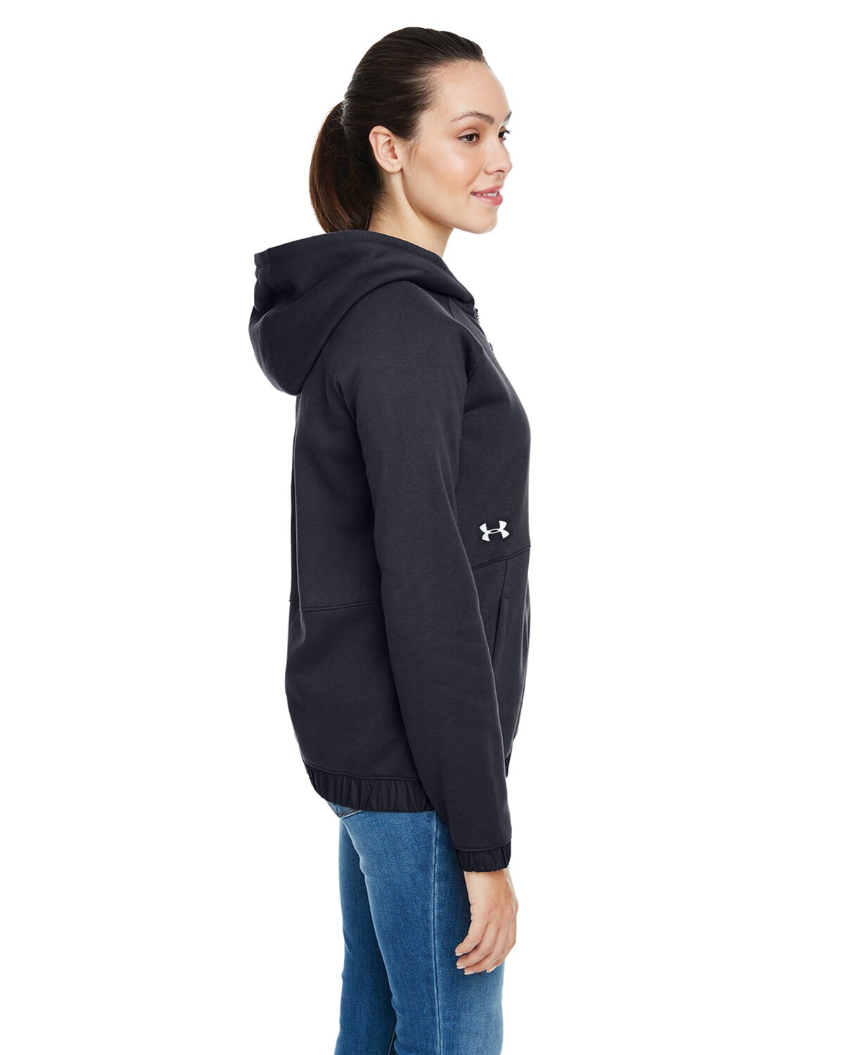 Ladie's Hustle Full-Zip Hooded Sweatshirt for Active Wear & Everyday Comfort