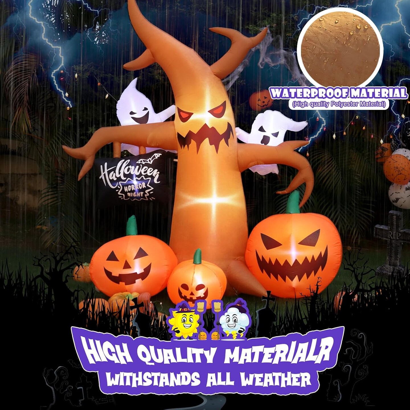 Halloween Inflatables Large Outdoor Decorations