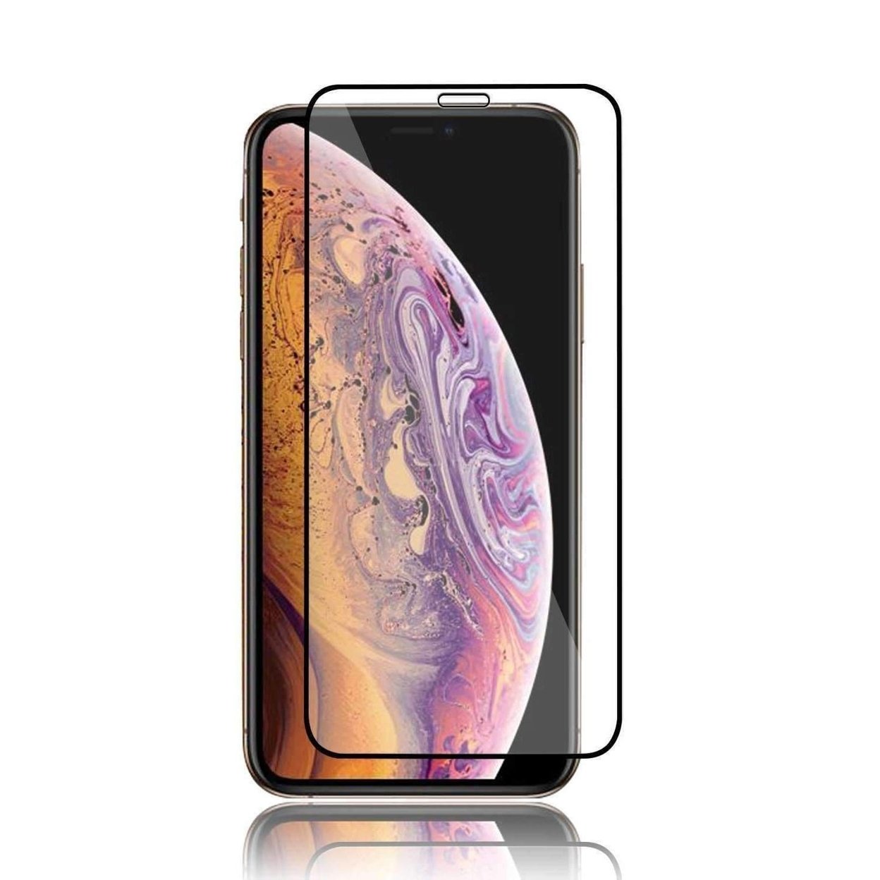 Kristal 9H Tempered Glass Edge2edge Protector For Iphone Xs Max