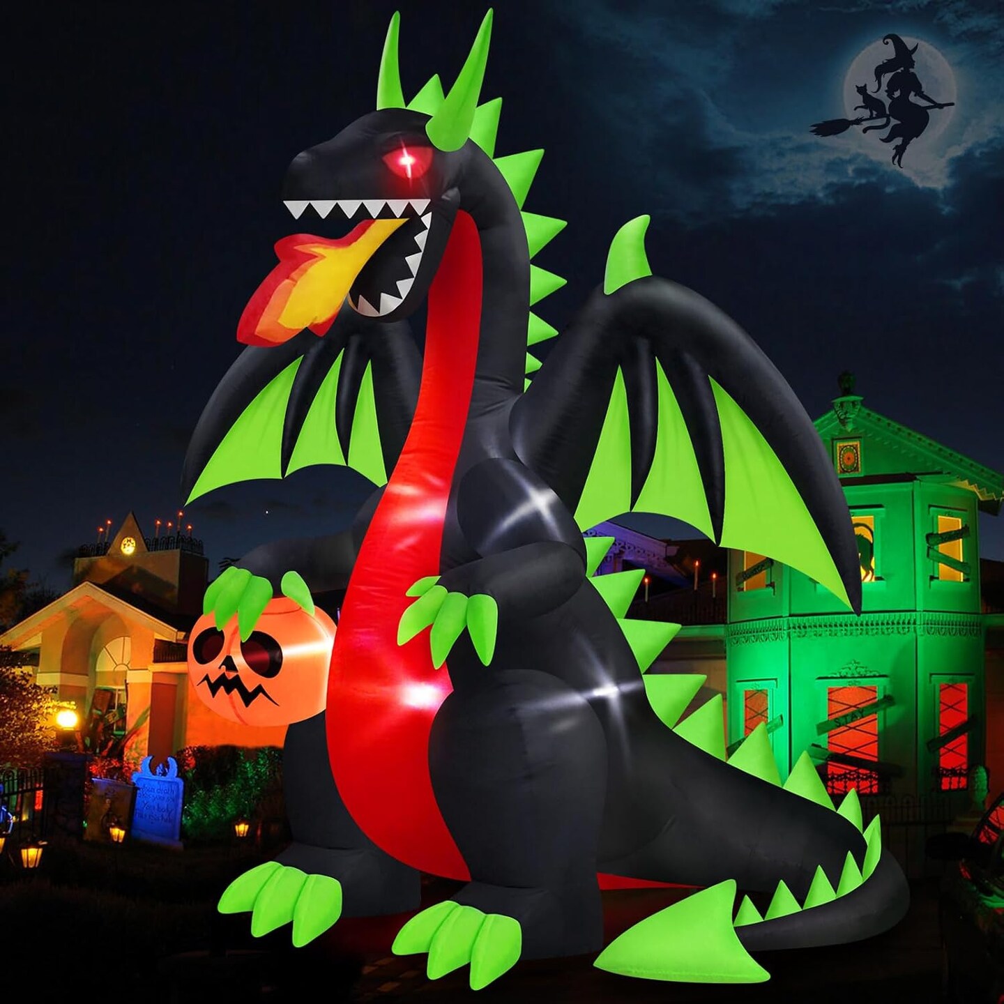 Halloween inflatable store dragon