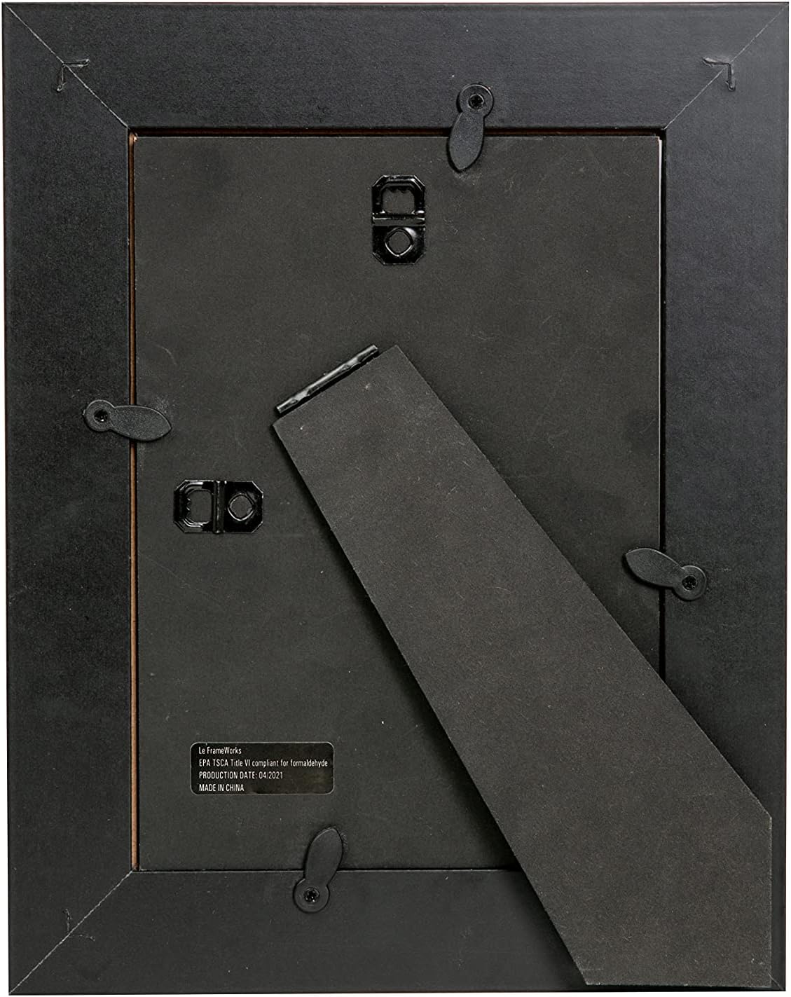 6" Black Wooden Picture Frames with Luxury Wide Molded Edge