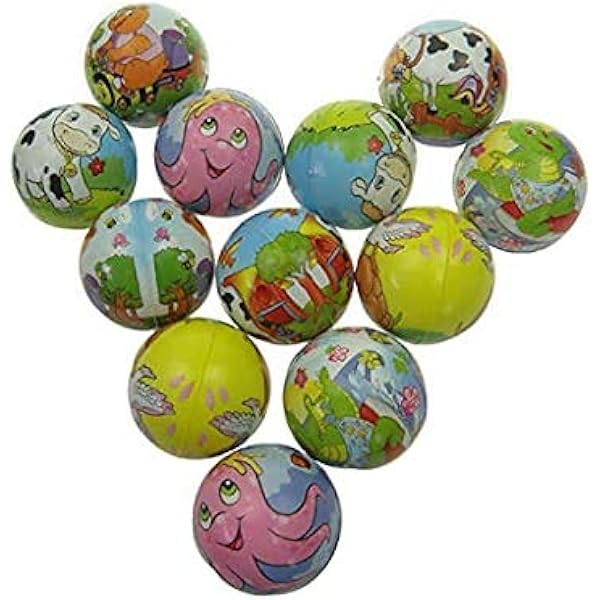 Puff Ball Animals 12 Ct