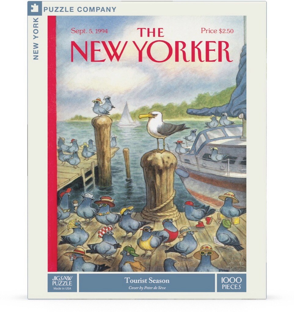 New York Puzzle Company Tourist Season 1000 Piece Piece Jigsaw Puzzle ...