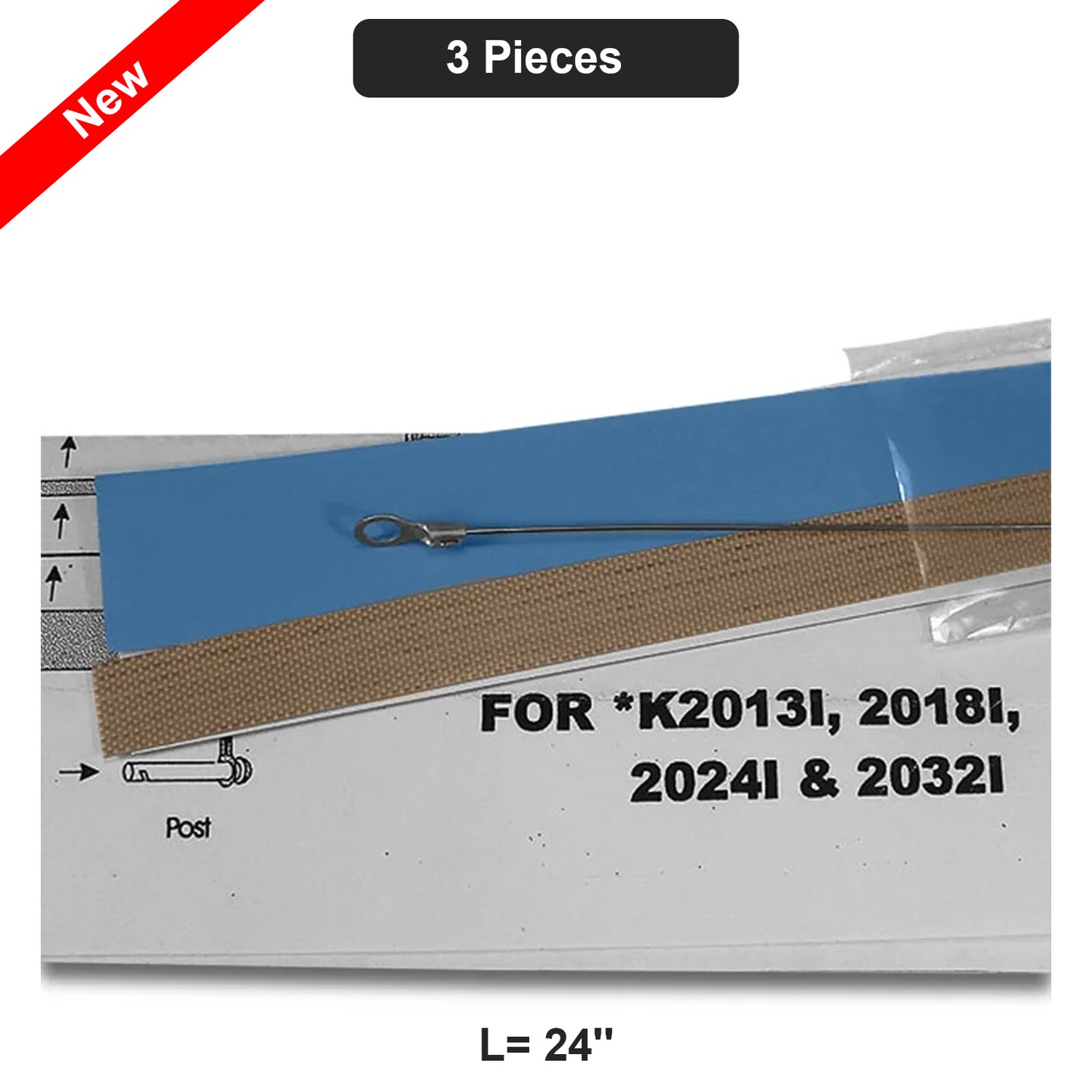 Replacement Kit All in One Solution for Easy Repairs 3 Pc Replace Kit for 24"
