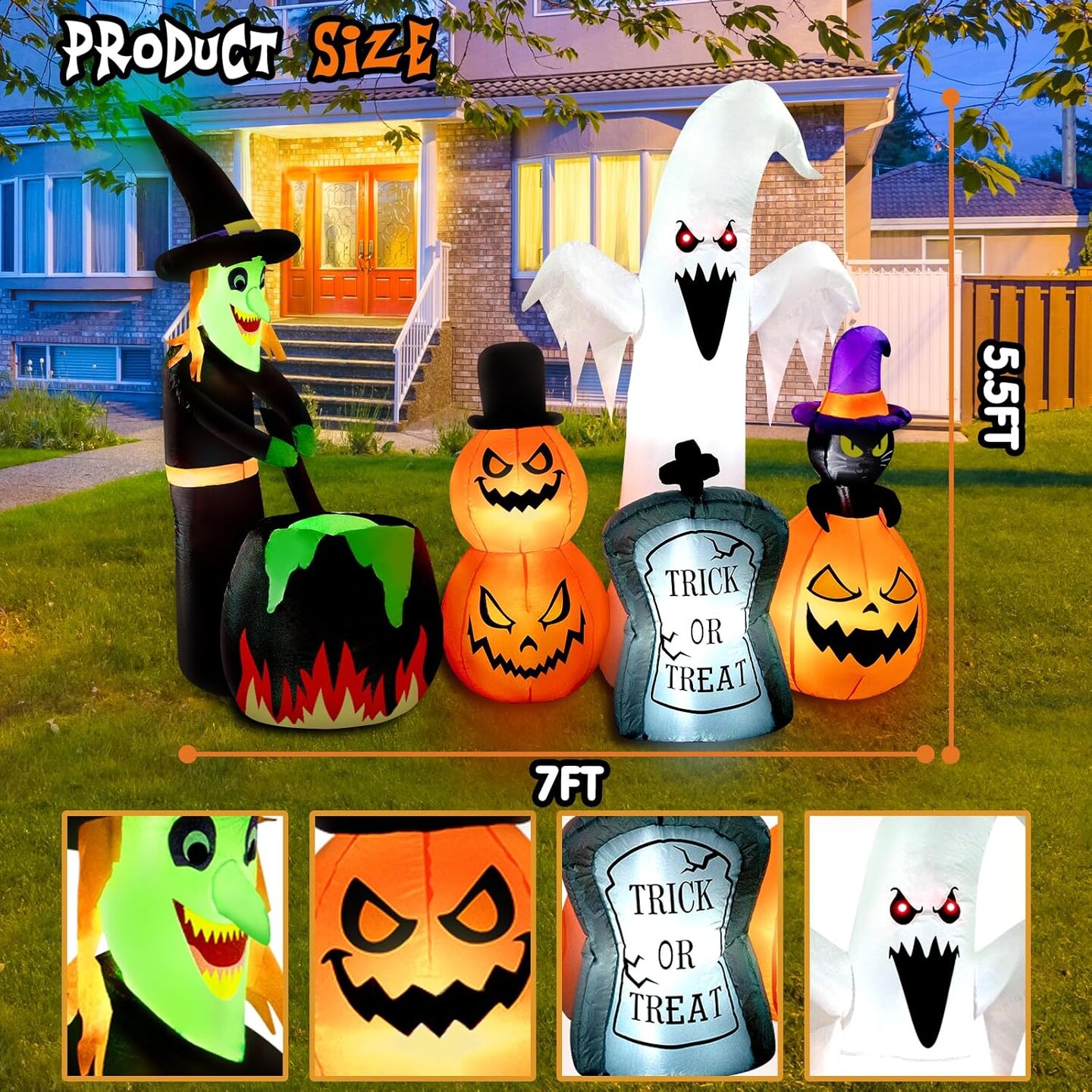 Halloween Inflatables Decorations Outdoor