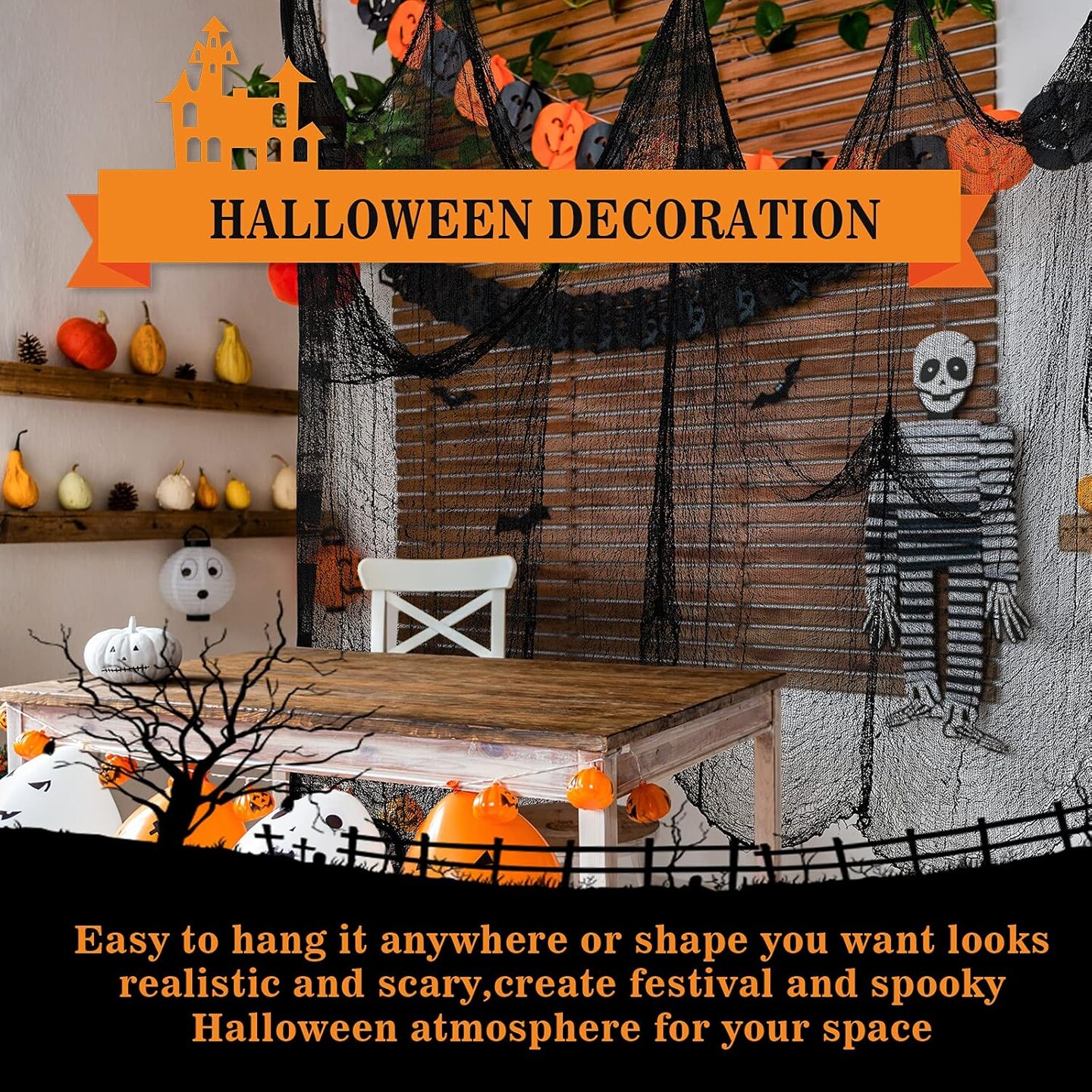 Jack-O-Lantern Solar Halloween Decorations