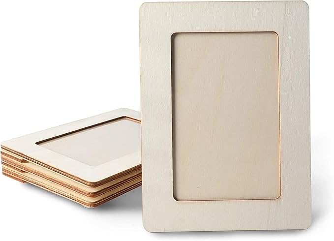 Wooden Picture Frame for 4 x 6 Inch Photos (4 Pack)