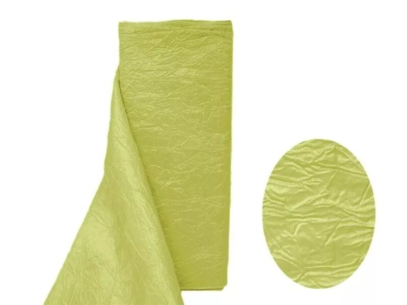12&#x22; x 10 Yard Crinkled Crushed Taffeta Fabric Put-up Wedding Party Decorations