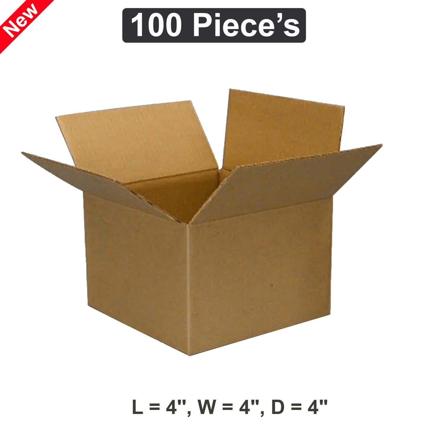 Corrugated Boxes Compact &#x26; Durable Packaging 4x4x4