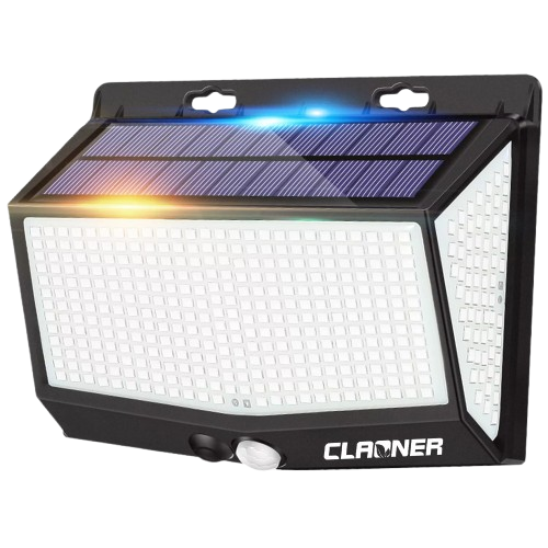 CLAONER 468LED Solar Power Light Motion Sensor Outdoor Garden Security Lamp Wall