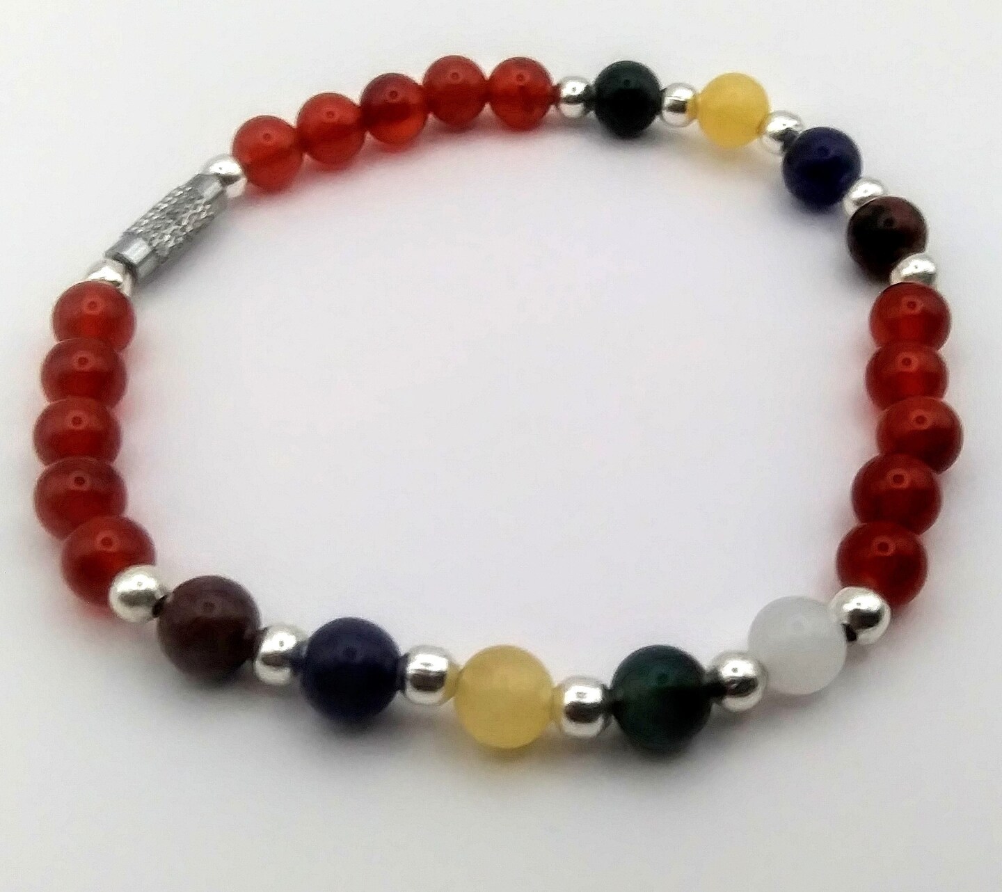 Handmade 7 Chakra Stone Energy Healing Yoga Bracelet MakerPlace by Michaels
