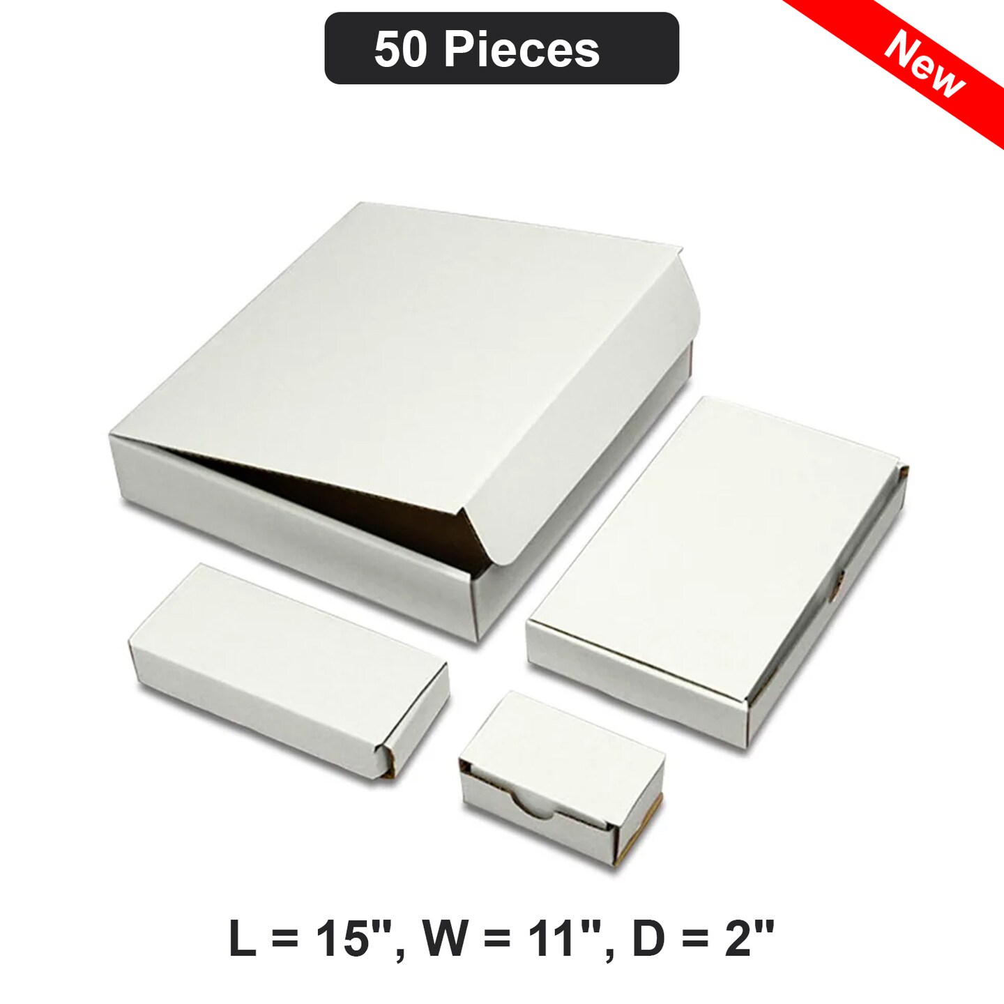 Compact Shipping Box 15x11x2 Inch
