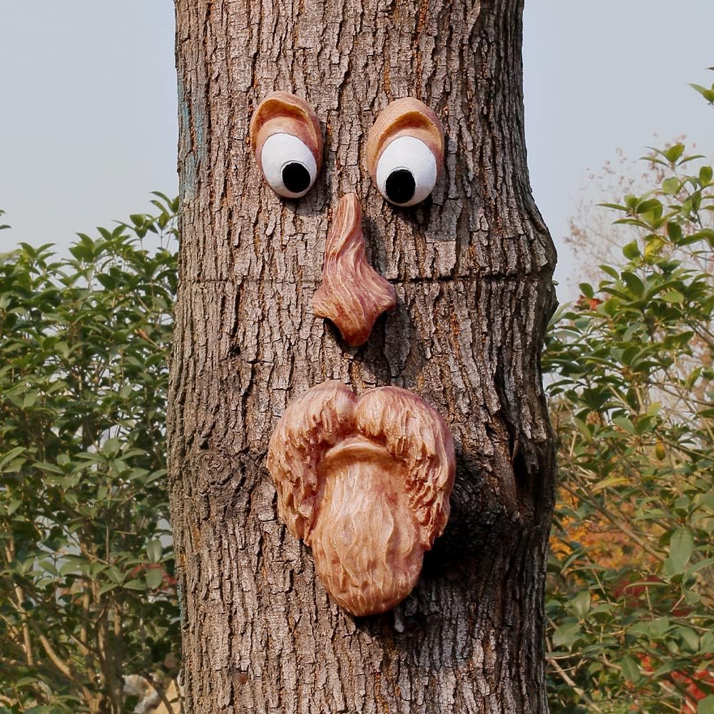 Tree Faces Decor Outdoor Large