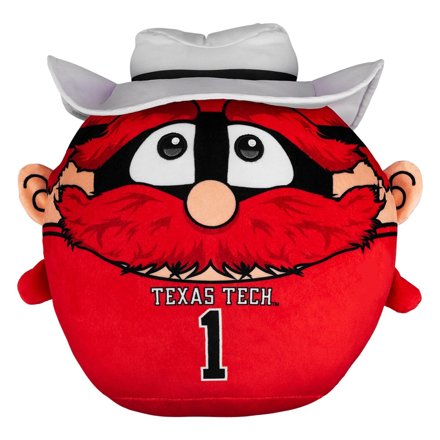 Sleep Squad Texas Tech Red Raiders Raider Red 12" Mascot Kiri Cloud Plushie