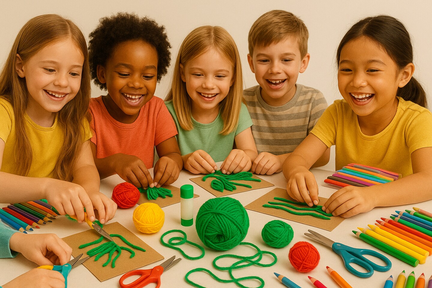 DIY Yarn 65 Yards – Assorted Colors for Kids Crafts, Classroom Projects & DIY Art