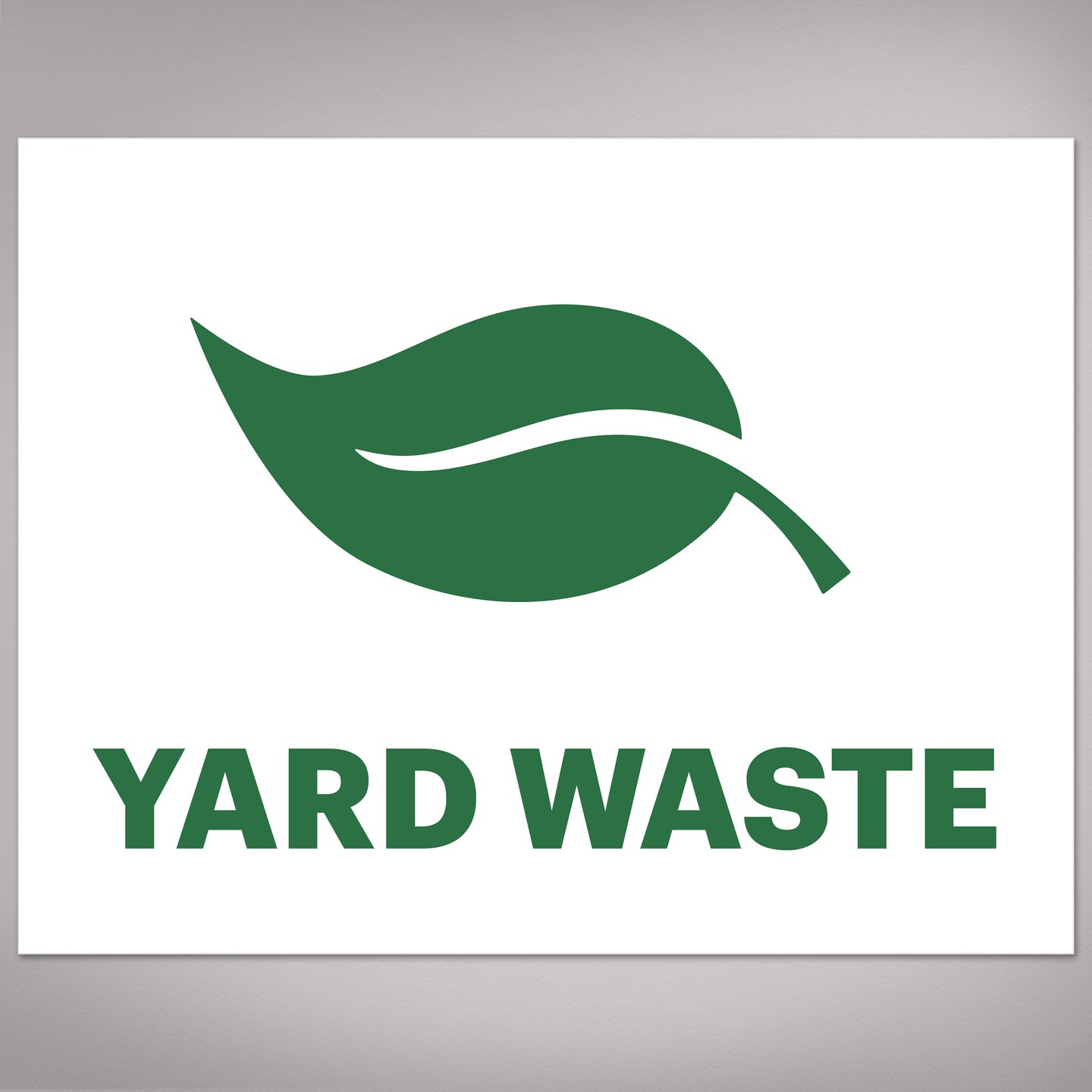 Watse Container. Sign Avery Yard Waste Stickers, Green Yard Waste Signs for Bins, Containers ...
