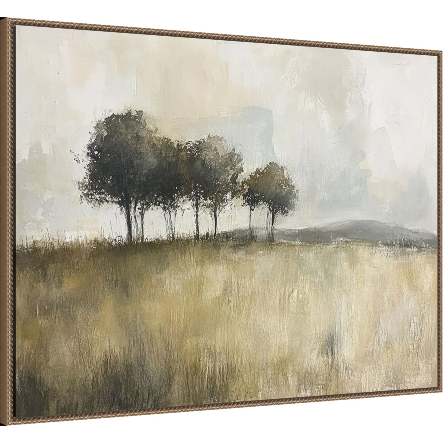 Woodland Trees by Mona Grace Framed Canvas Wall Art