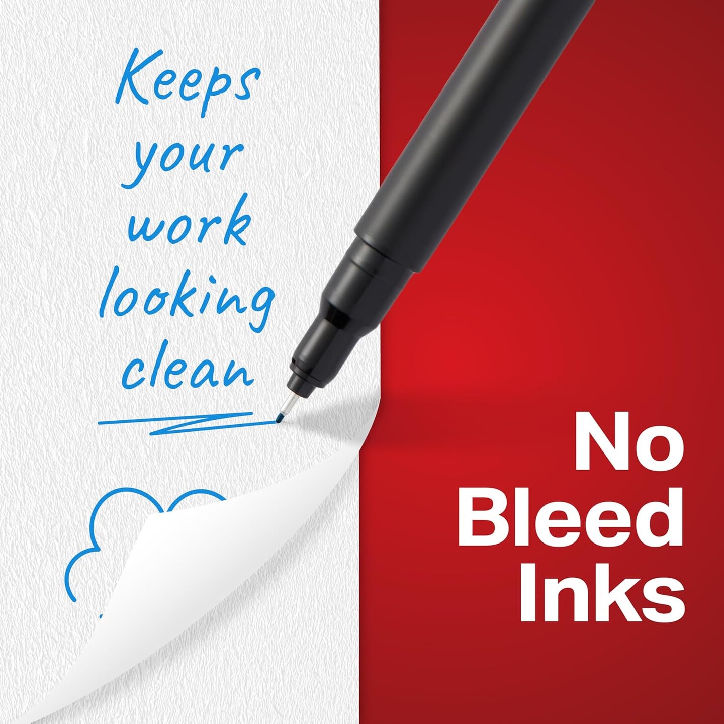 Felt Tip Pens, Fine Point Pens (0.4Mm) Felt Tip Markers, Journaling Pens, Art Markers, Drawing Markers, Assorted Colors, 12 Count