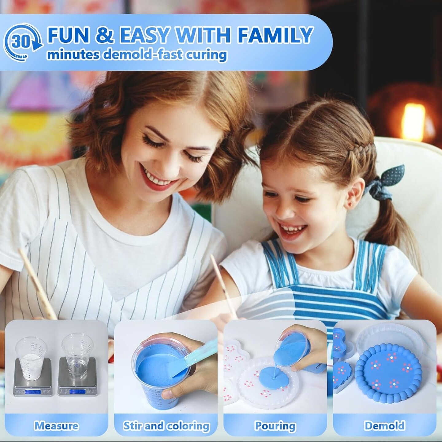 JDiction ResinCrete, Water-Based Eco-Friendly Formula, 20-30 Minutes Demold Fast Curing Eco Casting for Beginners, Mineral Casting Powder, Easy Mix for DIY Home Art