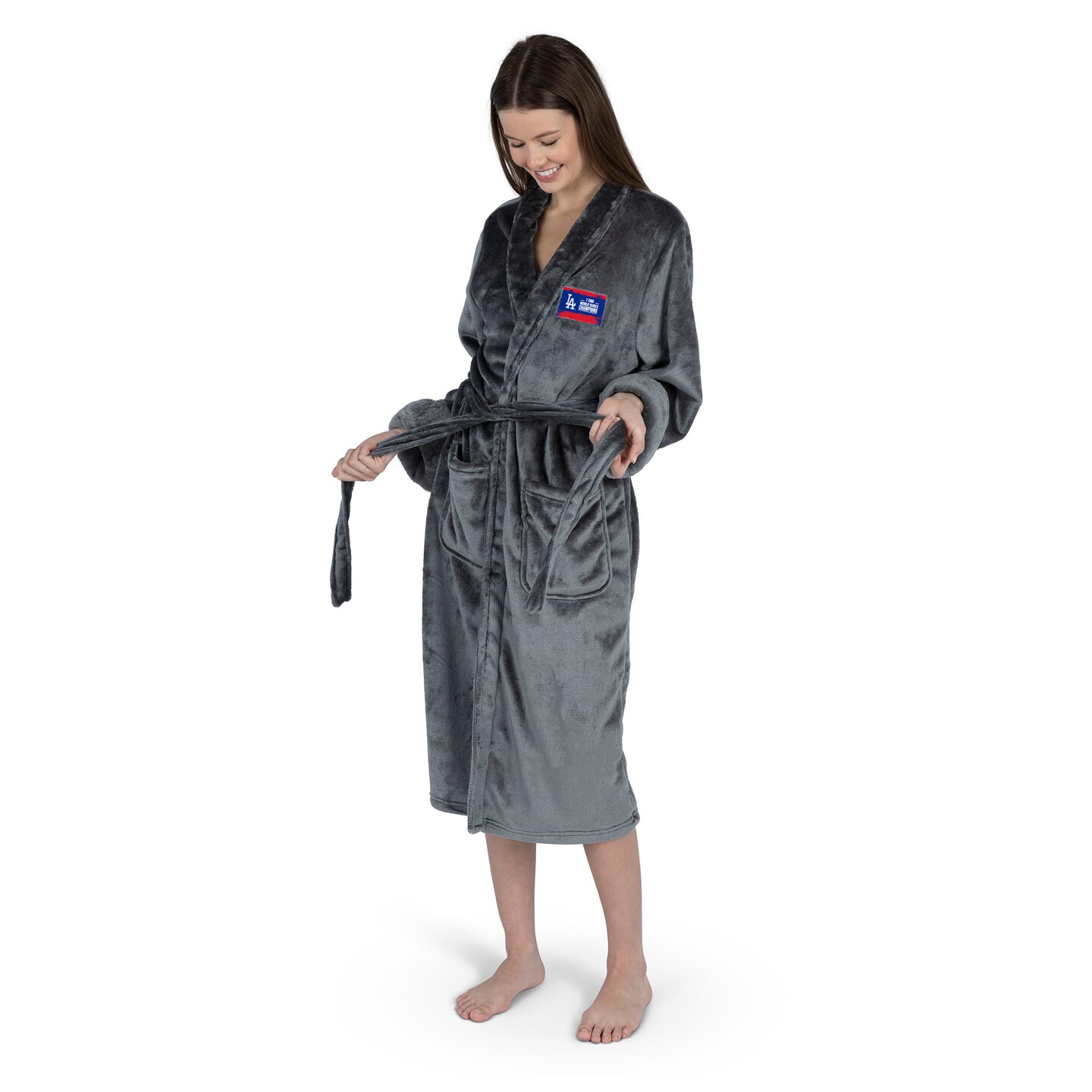 Los Angeles Dodgers 2024 MLB World Series Multi Champs Keepsake Silk Touch Robe
