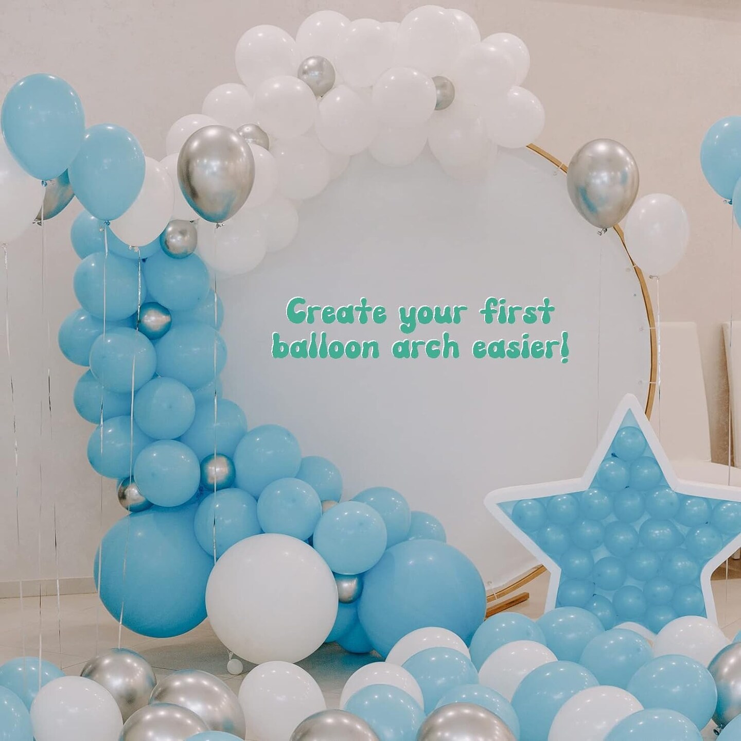 Balloon Arch Kit, 65.6 Ft Balloon Decorating Garland Strip and 400 Pcs Glue Point Dots Tape for Balloon Arch, Decorations Making