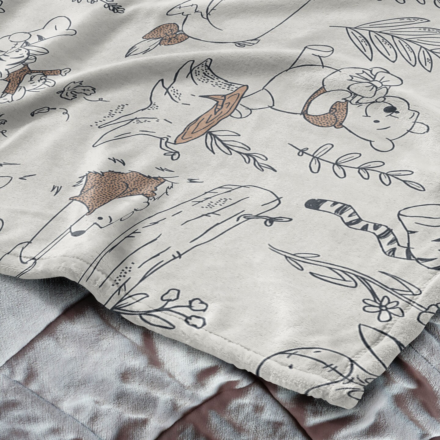 Disney Winnie the Pooh Silk Touch Throw Blanket