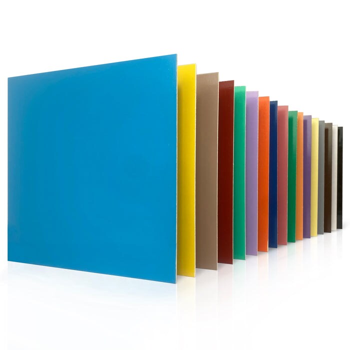 Basswood Colored Wood 12x12 inches Sheets, 1/8th, Thicknesses, Glowforge Diode Ready, 9 or 17 Different Colors Included