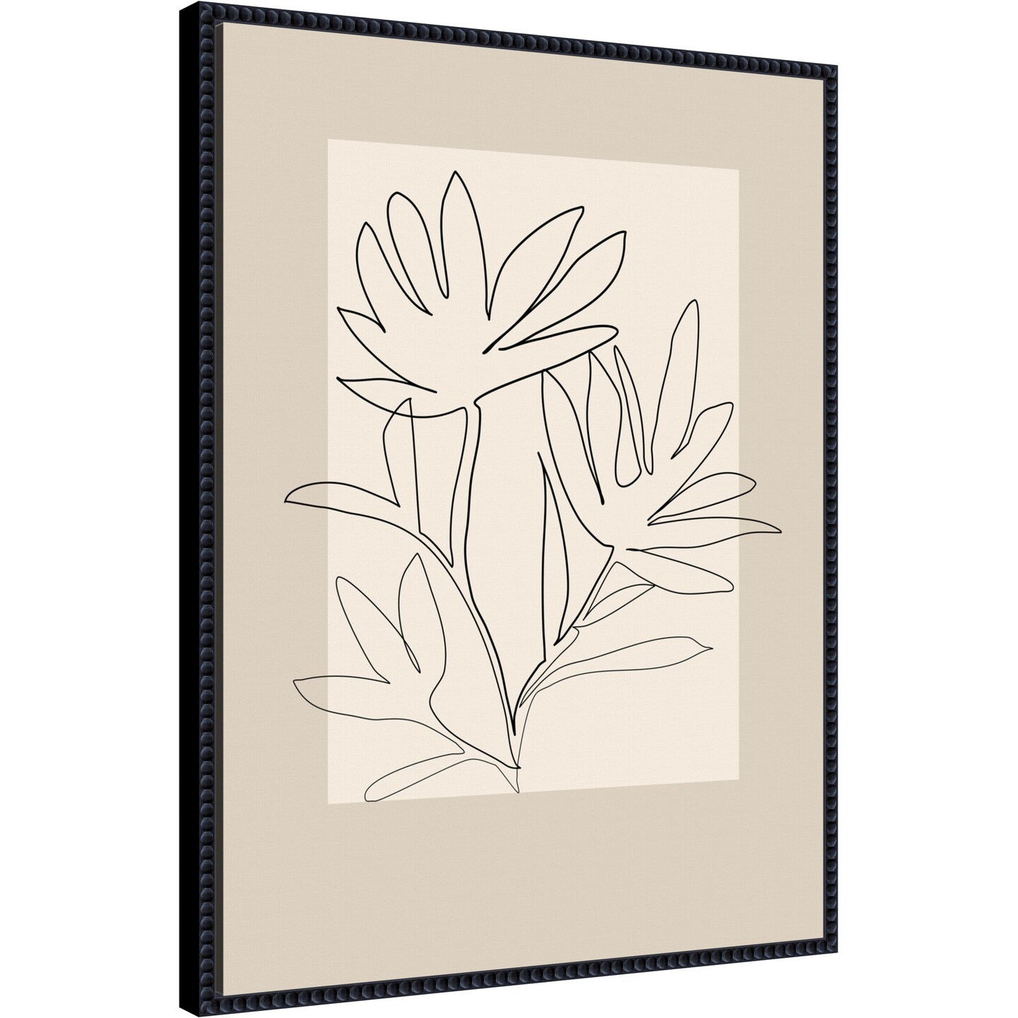 Line art 4 by Elena Ristova Framed Canvas Wall Art