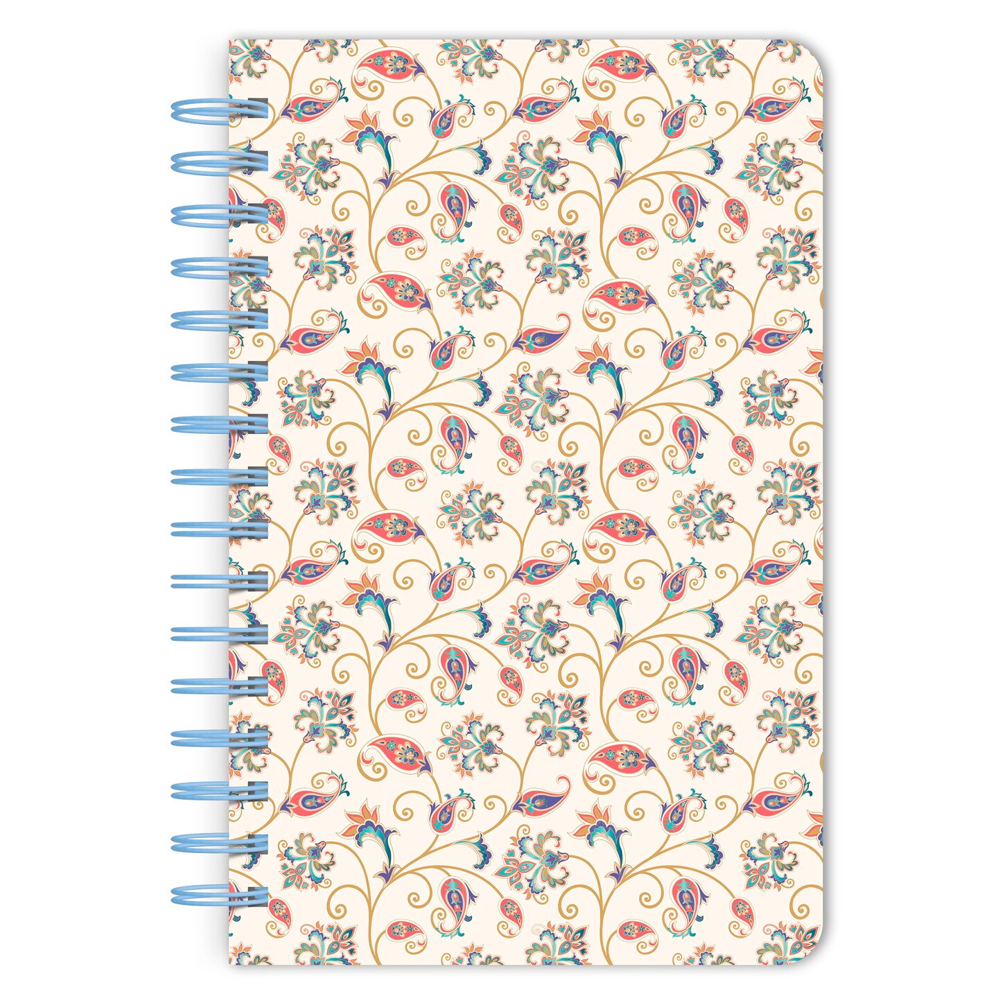 Tuscan Delight | 5.25x8.25 Inch Compact Wire Journal | Non-Dated | Foil Stamped Cover
