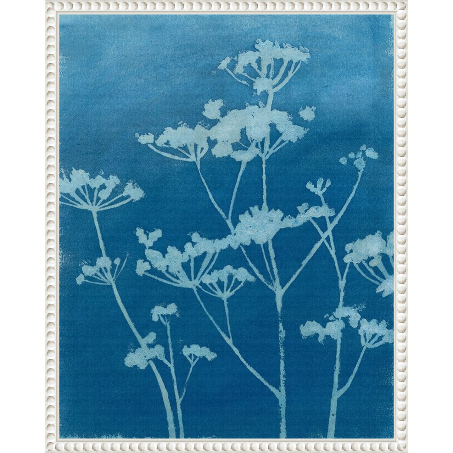 Indigo Print II by Megan Meagher Framed Canvas Wall Art